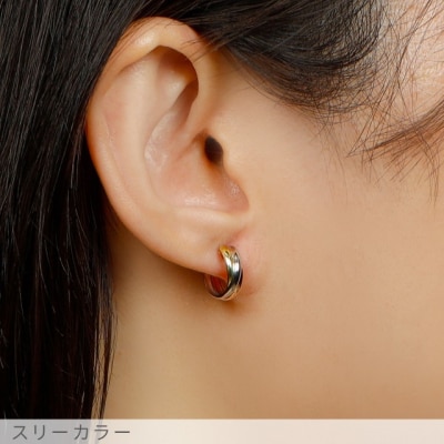 スリーカラー フープピアス medium /a0561mt