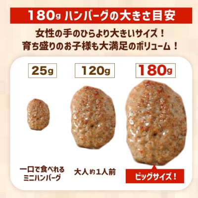 レンジで簡単 どでかい ハンバーグ 180g×20個 [オサベフーズ 20563345] 弁当 惣菜
