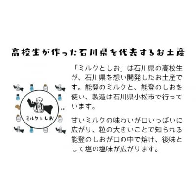ミルクとしお(8箱入り) 能登復興支援 高校生がつくった!石川県を代表するお土産【SOI株式会社】
