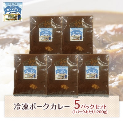 冷凍 ポーク カレー 5パック セット キッチンかいぞく B級グルメ [2123003]