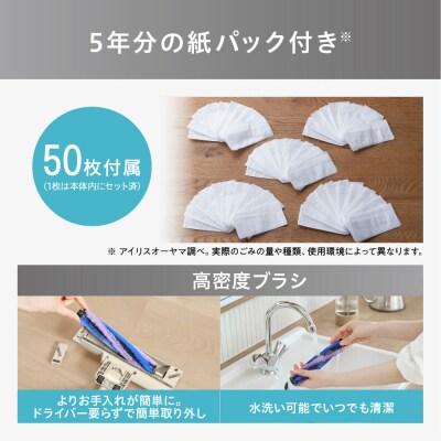 ☆リニューアル☆充電式紙パックスティッククリーナー SBD-202P-H グレー