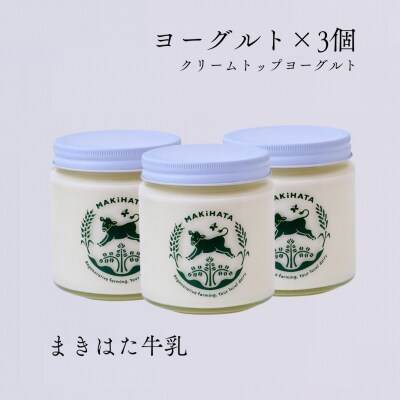 まきはた牛乳工房 ヨーグルト (450ml×3個セット) 