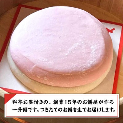 【桐箱入り!贈答用も可能!】一升餅 2kg×2個(紅白)  糸島市/味工房 甘吉 [AMK001]