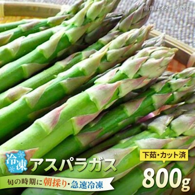 アスパラガス 800g 冷凍 カット済み 旬の時期に急速冷凍 【福岡県糸島産】 [AGE050]