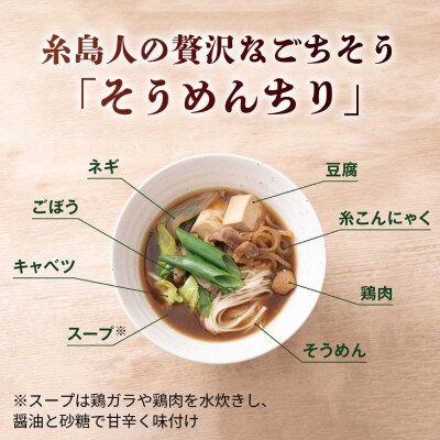 糸島郷土料理そうめんちり 1人前 × 2個セット [ALA058]