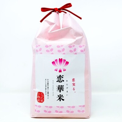 定期便6回 昔ながらの有機れんげ栽培 「恋華米」 2kg×6カ月[No5354-0894]