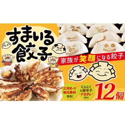 (お試し)≪家族が笑顔になる餃子≫『すまいる餃子』 12個 餃子 三河ポーク  H204-001