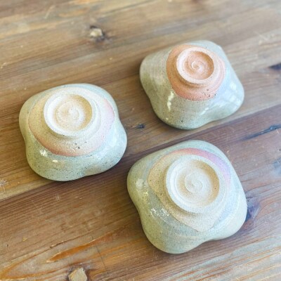 絵豆皿(トリ)3枚セット 糸島市 / 唐津焼 高麗窯【いとしまごころ】 陶器 食器 [AOZ014]