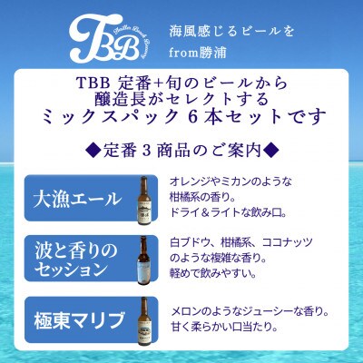 THRILLER BEACH BREWERY★定番+旬のビール★醸造長セレクト【330ml×6本】