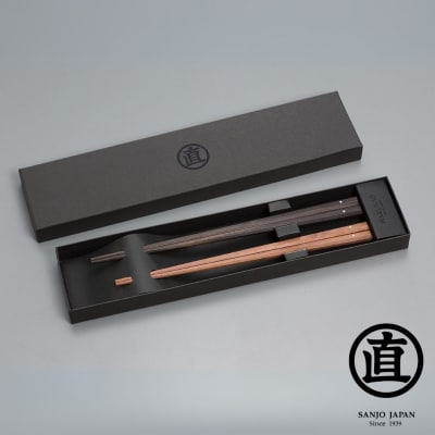 夫婦セット 特上百年八角箸 235mm 220mm 黒檀箸 紫檀箸  [マルナオ]【055P019】