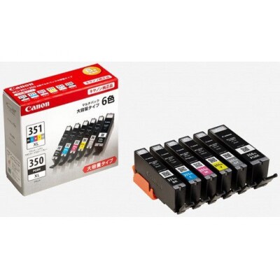 【9月30日掲載終了】キヤノン インクタンク　BCI-351XL+350XL/6MP No.2565