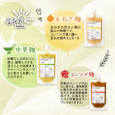 『麹調味料詰め合わせ7種』塩麹・醤油麹・玉ねぎ麹・生姜麹・にんにく麹・中華麹・コンソメ麹[3255]