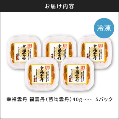 福雲丹40g(バフン 北海道産)5pc_Y038-0160