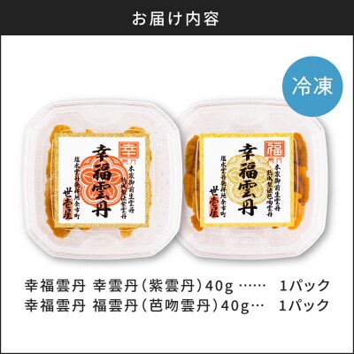 幸福雲丹80gセット(ムラサキ40g・バフン40g 北海道産)_Y038-0161