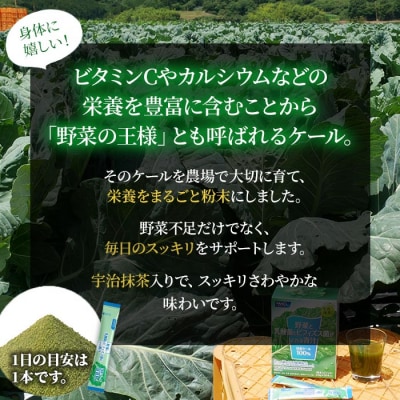 <野菜と乳酸菌とビフィズス菌がとれる青汁>　ケール　粉末　健康　濃縮野菜　ミネラル