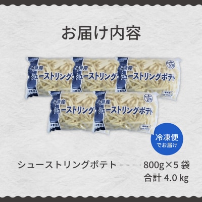 北海道十勝芽室町  シューストリングポテト4.0kg(5袋)me003-055c