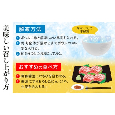 馬刺し5種盛 50g×5 《30日以内に出荷予定(土日祝除く)》