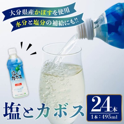 塩とカボス (495ml×24本)