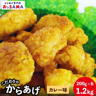 唐揚げ 冷凍 レンジで簡単 胸肉 カレー味 200g×6p 計1.2kg [38600806]