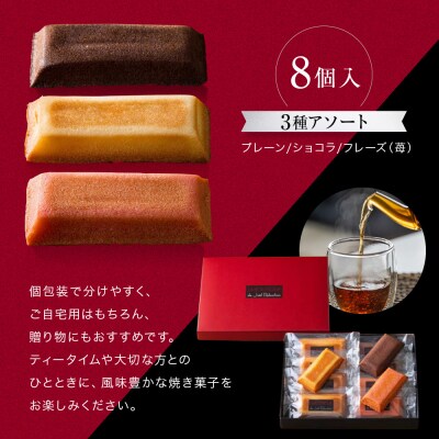 ジョエル・ロブション フィナンシェ3種アソート 8個入 洋菓子 焼き菓子 バターフィナンシェ 人気