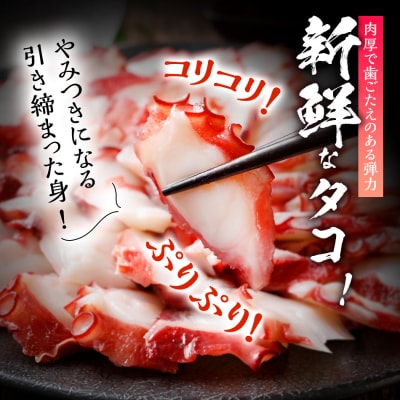 カット不要　真蛸のブツ切・スライスセット　0.8kg
