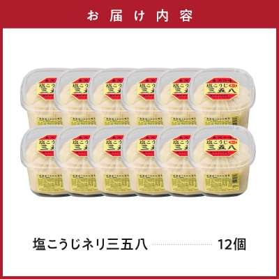 塩こうじ ネリ 三五八 450g × 12個 計5.4kg さごはち 発酵調味料 漬け物 着け床