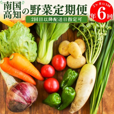【年6回】高知から直送!旬の季節のお野菜定期便(7~9品)