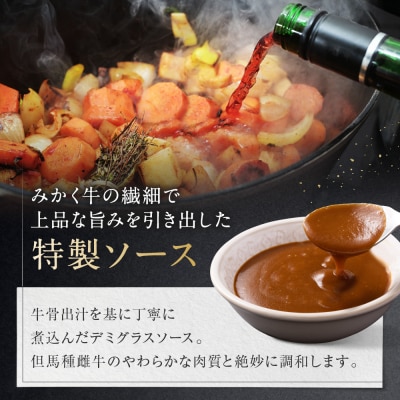 牛肉の一頭買い 祇園みかくの但馬味わう贅沢ハヤシライスソース220g×5袋 京都 牛肉料理専門店