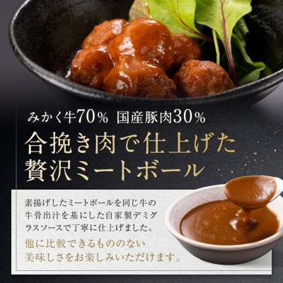 牛肉の一頭買い 祇園みかくの但馬味わう贅沢ミートボール240g×3袋 京都 肉料理専門店 有名店