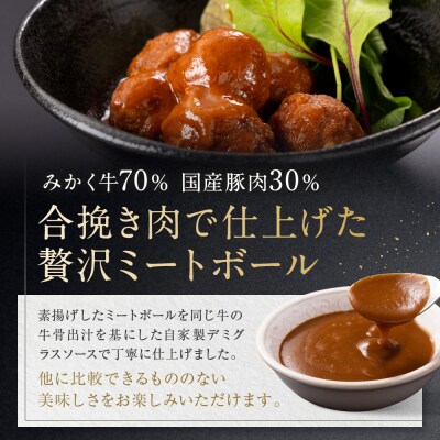 牛肉の一頭買い 祇園みかくの但馬味わう贅沢ミートボール240g×5袋 京都 牛肉料理専門店 有名店