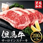 但馬牛経産牛「サーロインステーキ」200g×3 いちかわ精肉店 020AA02N