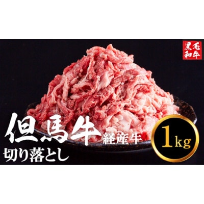 但馬牛経産牛「切り落とし」1kg　いちかわ精肉店 015AA02N