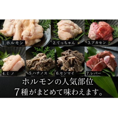 但馬牛経産牛「ホルモンミックス」500g×2パック いちかわ精肉店 012AA03N