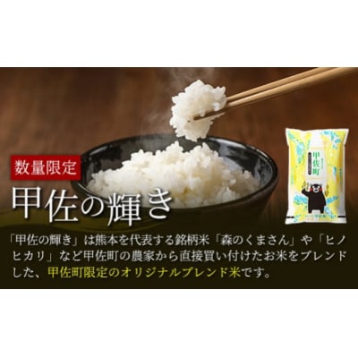 令和7年産【定期便3ヶ月】『甲佐の輝き』精米20kg【配送指定可】【ZM】