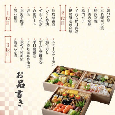 ※店頭受取限定※【京料理 木乃婦】御節(おせち)三段重4～6人前|京都 老舗料亭 おせち 人気