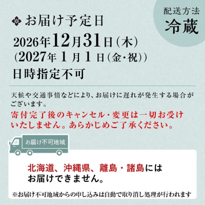 【京料理 佐近】おせち 一段重 1~2人前|京都 和洋折衷懐石 人気おせち