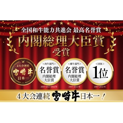 3回 定期便 宮崎牛 特上 ロース ステーキ 300g×2枚×3回 [31be0064]