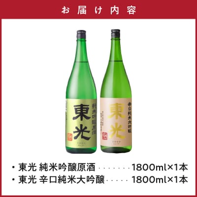 米沢 の 地酒 一升瓶 セット 【東光】 1.8L × 2本 純米吟醸原酒 辛口純米大吟醸