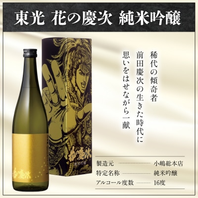 東光 純米吟醸 花の慶次 3本 ( 1本 720ml )