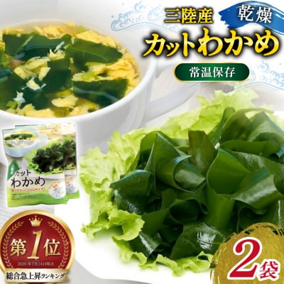 三陸産カットわかめ 乾燥わかめ 20g 2袋 計40g [20566105] 