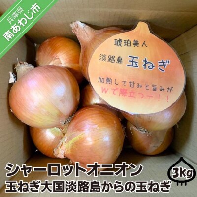 淡路島極熟玉葱3kg　シャーロットオニオン　玉ねぎ大国淡路島からの玉ねぎ