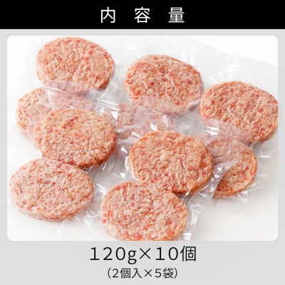 ニークファクトリー 道産和牛 100% ハンバーグ 120g×10個 北海道産 冷凍