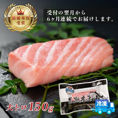 まぐろ マグロ 本鮪 黒潮本まぐろ 大トロ 定期便 6回 150g × 6回 刺身 冷凍 産地直送