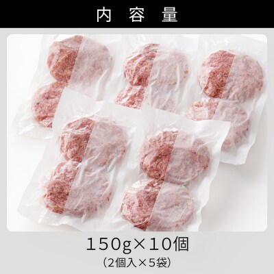 十勝ナイタイ和牛やポークの旨みぎっしり まんぷく ハンバーグ 150g×10個 北海道産 冷凍