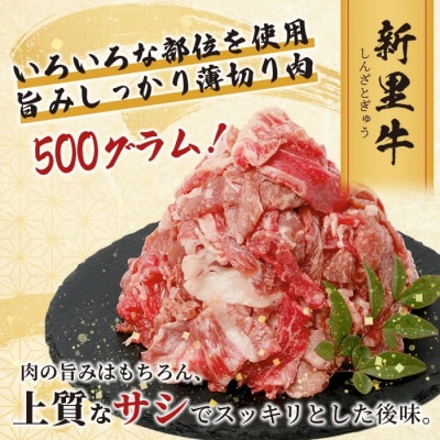 石垣島産 黒毛和牛 新里牛 多用途抜群! 切落し (500g×1) 500g