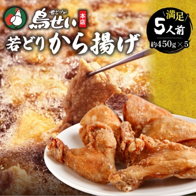 柔らかくてジューシーな名店の味!鳥せい本店の若どりから揚げ 満足5人前