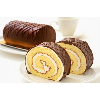 見た目も味も昭和レトロ　懐かしチョコロールケーキのペアセット