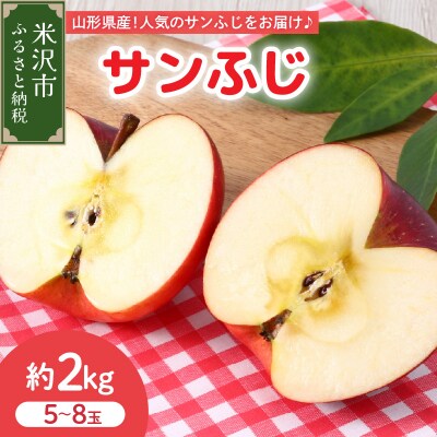 【先行予約】 令和8年産 りんご サンふじ 秀品 約2kg 5玉 ～ 8玉