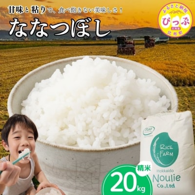 2025年産ノウリエ ななつぼし精米20kg 1017-013