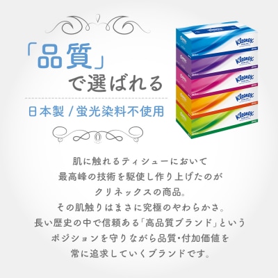 クリネックスティシュー( 5箱 × 12パック入り )ティッシュペーパー[No.5704-0182]